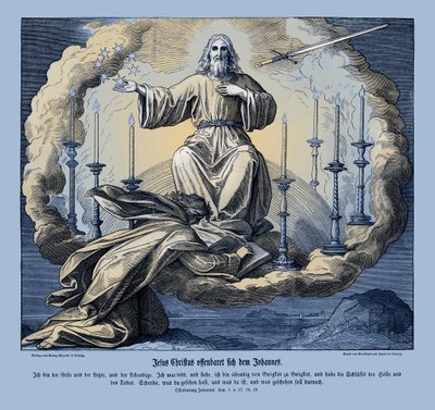 Gesù Cristo si rivela a Giovanni, Apocalisse da Julius Schnorr von Carolsfeld