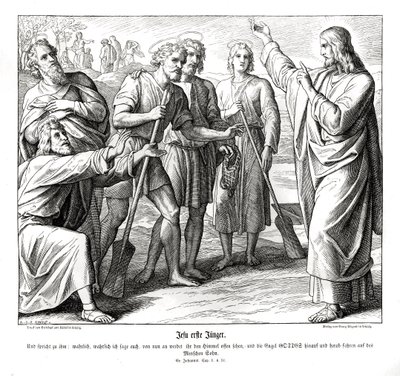 Gesù e Natanaele, Vangelo di Giovanni da Julius Schnorr von Carolsfeld