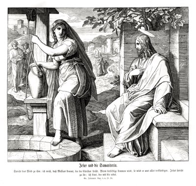 Gesù e la donna samaritana, Vangelo di Giovanni da Julius Schnorr von Carolsfeld