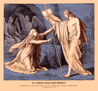 Gesù appare a Maria Maddalena, Vangelo di Giovanni da Julius Schnorr von Carolsfeld