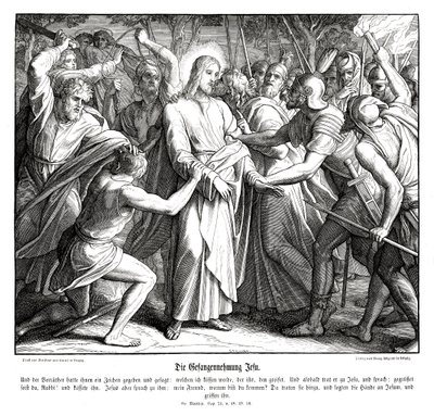 Il tradimento di Gesù, Vangelo di Matteo da Julius Schnorr von Carolsfeld