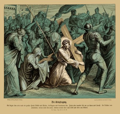 Gesù che porta la croce, Vangelo di Luca da Julius Schnorr von Carolsfeld