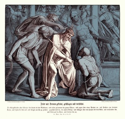 Gesù è incoronato di spine, Vangelo di Marco da Julius Schnorr von Carolsfeld