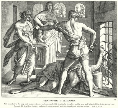 Giovanni Battista viene decapitato da Julius Schnorr von Carolsfeld