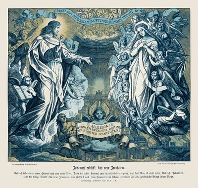 Visione di Giovanni della nuova Gerusalemme, Apocalisse da Julius Schnorr von Carolsfeld