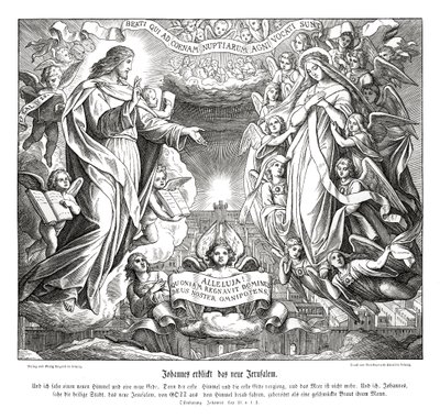 Visione di Giovanni della nuova Gerusalemme, Apocalisse da Julius Schnorr von Carolsfeld