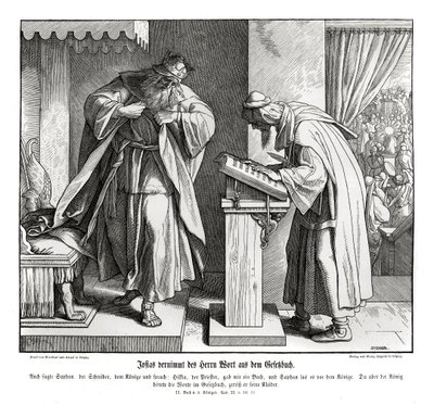 Giosia ascolta la parola della legge, 2 Re da Julius Schnorr von Carolsfeld