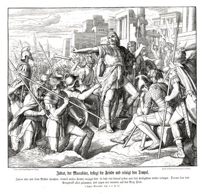 Giuda Maccabeo sconfigge i suoi nemici da Julius Schnorr von Carolsfeld