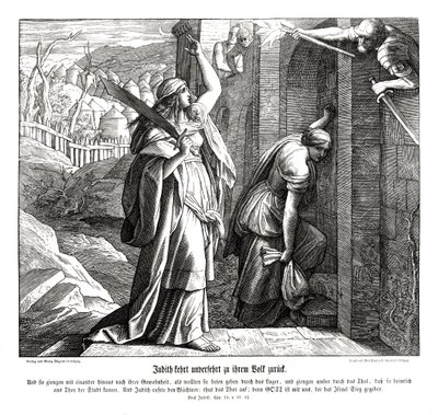 Giuditta ritorna al suo popolo, libro di Giuditta da Julius Schnorr von Carolsfeld
