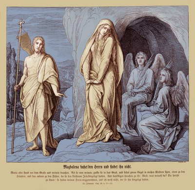 Maria Maddalena al sepolcro di Gesù, Vangelo di Giovanni da Julius Schnorr von Carolsfeld