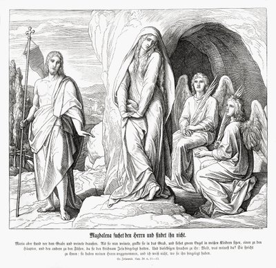 Maria Maddalena alla tomba di Gesù, Vangelo di Giovanni da Julius Schnorr von Carolsfeld