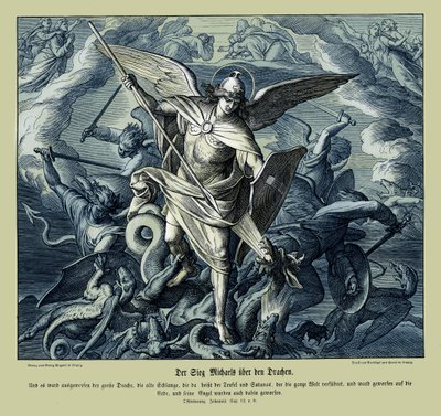La vittoria di Michele sul drago, Apocalisse da Julius Schnorr von Carolsfeld