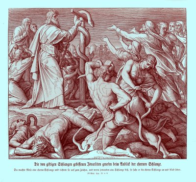Mosè e il serpente di bronzo, Numeri da Julius Schnorr von Carolsfeld