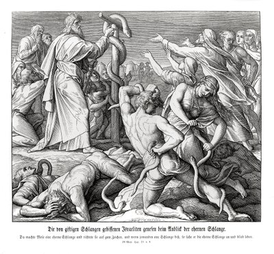 Mosè e il serpente di bronzo, Numeri da Julius Schnorr von Carolsfeld
