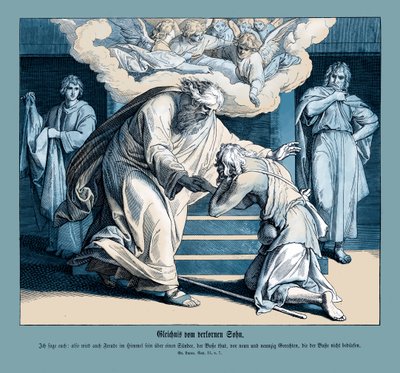 Parabola del buon Samaritano, Vangelo di Luca da Julius Schnorr von Carolsfeld