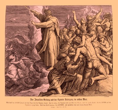 Separazione del Mar Rosso, Esodo da Julius Schnorr von Carolsfeld