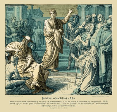 Paolo predica ad Atene, Atti degli Apostoli da Julius Schnorr von Carolsfeld
