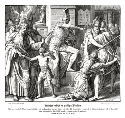 Persecuzione degli Israeliti da parte di Antioco da Julius Schnorr von Carolsfeld