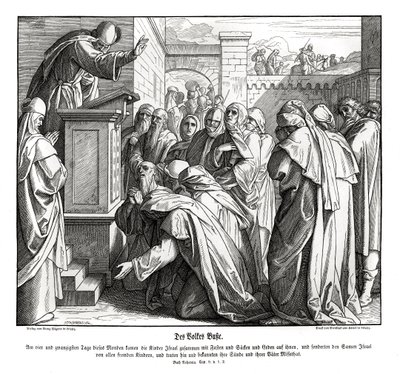 Pentimento del popolo, Neemia da Julius Schnorr von Carolsfeld