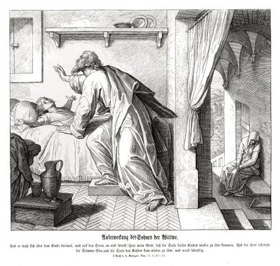Resurrezione del figlio della vedova da Julius Schnorr von Carolsfeld