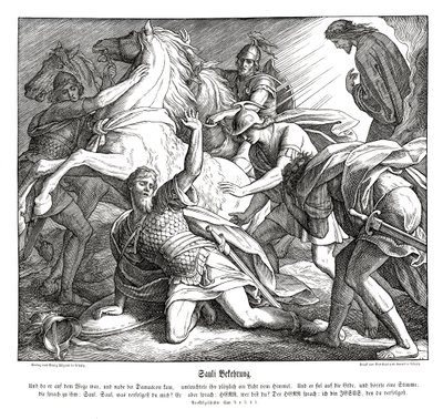 Saulo sulla via di Damasco, Atti degli Apostoli da Julius Schnorr von Carolsfeld