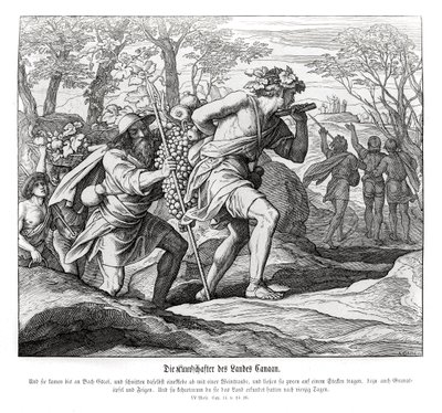 Esploratori nella terra di Canaan, Numeri da Julius Schnorr von Carolsfeld