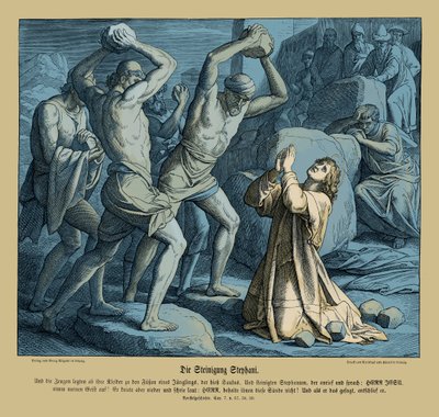Lapidazione di Stefano, Atti degli Apostoli da Julius Schnorr von Carolsfeld
