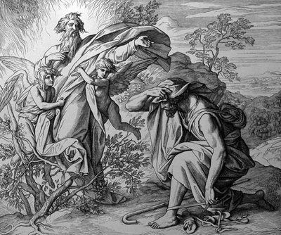 Il roveto ardente da Julius Schnorr von Carolsfeld