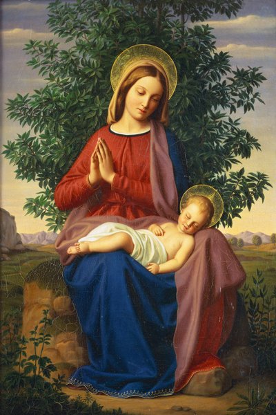 La Madonna e il Bambino, 1855 da Julius Schnorr von Carolsfeld