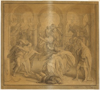 La fine dei Nibelunghi - La morte di Kriemhild da Julius Schnorr von Carolsfeld