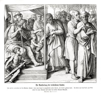 La divisione della terra promessa, Giosuè da Julius Schnorr von Carolsfeld