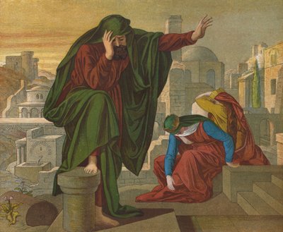 Il lamento di Geremia da Julius Schnorr von Carolsfeld
