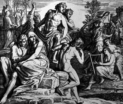 Gli angeli peccatori da Julius Schnorr von Carolsfeld