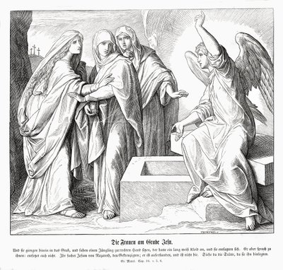 Le donne al sepolcro di Gesù, Vangelo di Marco da Julius Schnorr von Carolsfeld