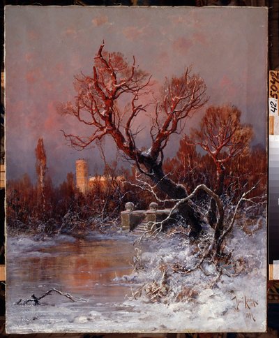 Nel parco del palazzo di Gatchina vicino a San Pietroburgo da Julius Sergius Klever
