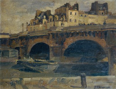 Paesaggio parigino con Pont Neuf da Julius Ullmann