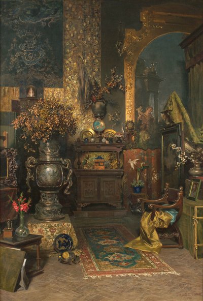 Interno dello studio da Julius Victor Berger