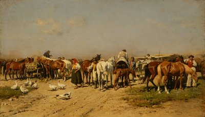 Il Mercato da Julius von Blaas