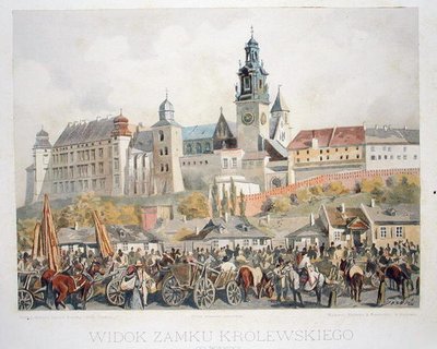 Vista del Castello di Krolewskiego, Cracovia, da 