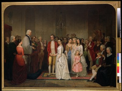 Il matrimonio di Washington da Junius Brutus Stearns