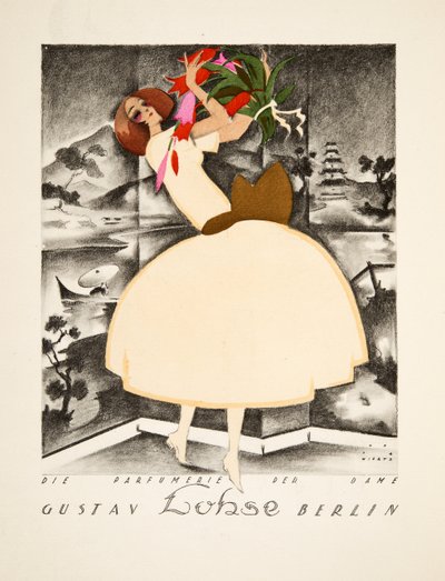 Pubblicità per Gustav Lohse, Berlino, Profumo per donne, da Styl, pub.1922 da Jupp Wiertz