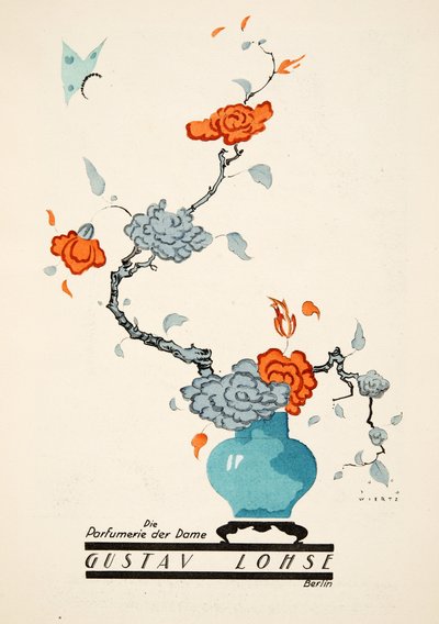 Pubblicità per Gustav Lohse, Profumo per donne, da Styl, pub.1922 da Jupp Wiertz