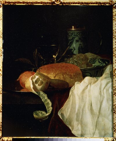 Frutta, pane e vino da Jurian van Streeck or Streek
