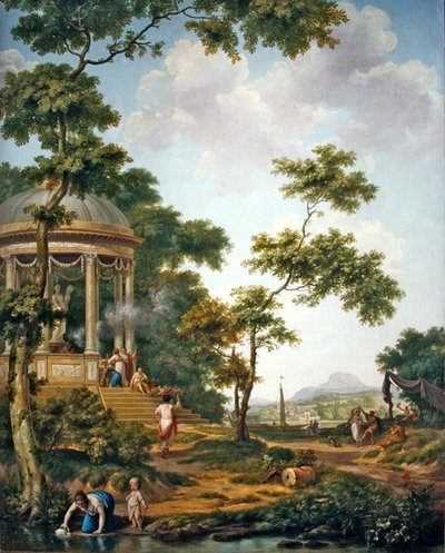 Paesaggio arcadico con un tempio da Jurriaan Andriessen