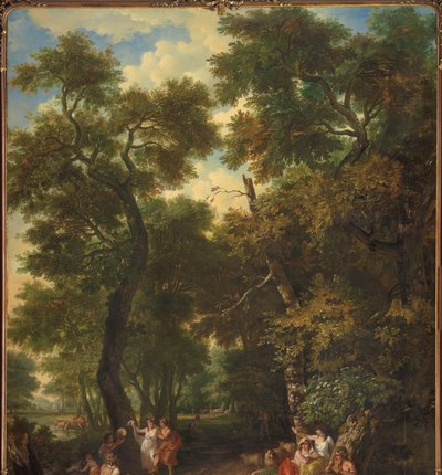 Paesaggio arcadico con pastori che suonano e danzano da Jurriaan Andriessen
