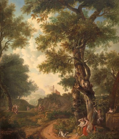 Paesaggio arcadico con viaggiatori da Jurriaan Andriessen