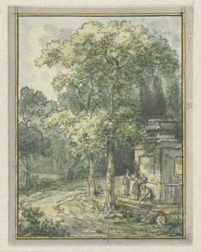Paesaggio con fontana da Jurriaan Andriessen
