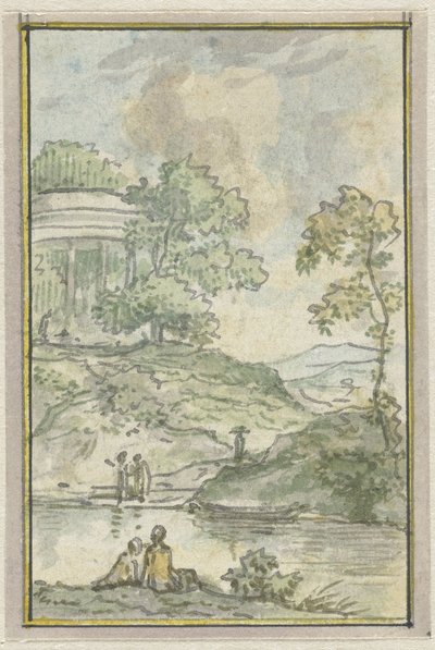 Paesaggio con tempio rotondo da Jurriaan Andriessen