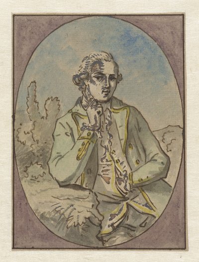 Ritratto di uomo sconosciuto, in ovale da Jurriaan Andriessen