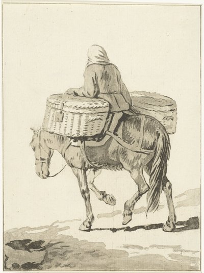 Donna a cavallo da Jurriaan Cootwijck (attributed to)
